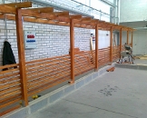 Pergola tai jotain sellaista... Kurssin osana tehty pergola.